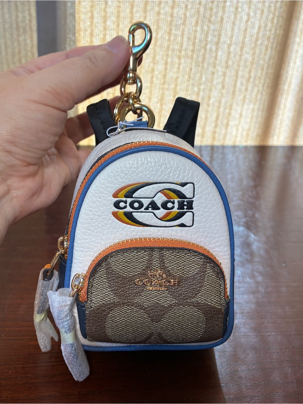 Coach Kids Mini Backpack Keychain